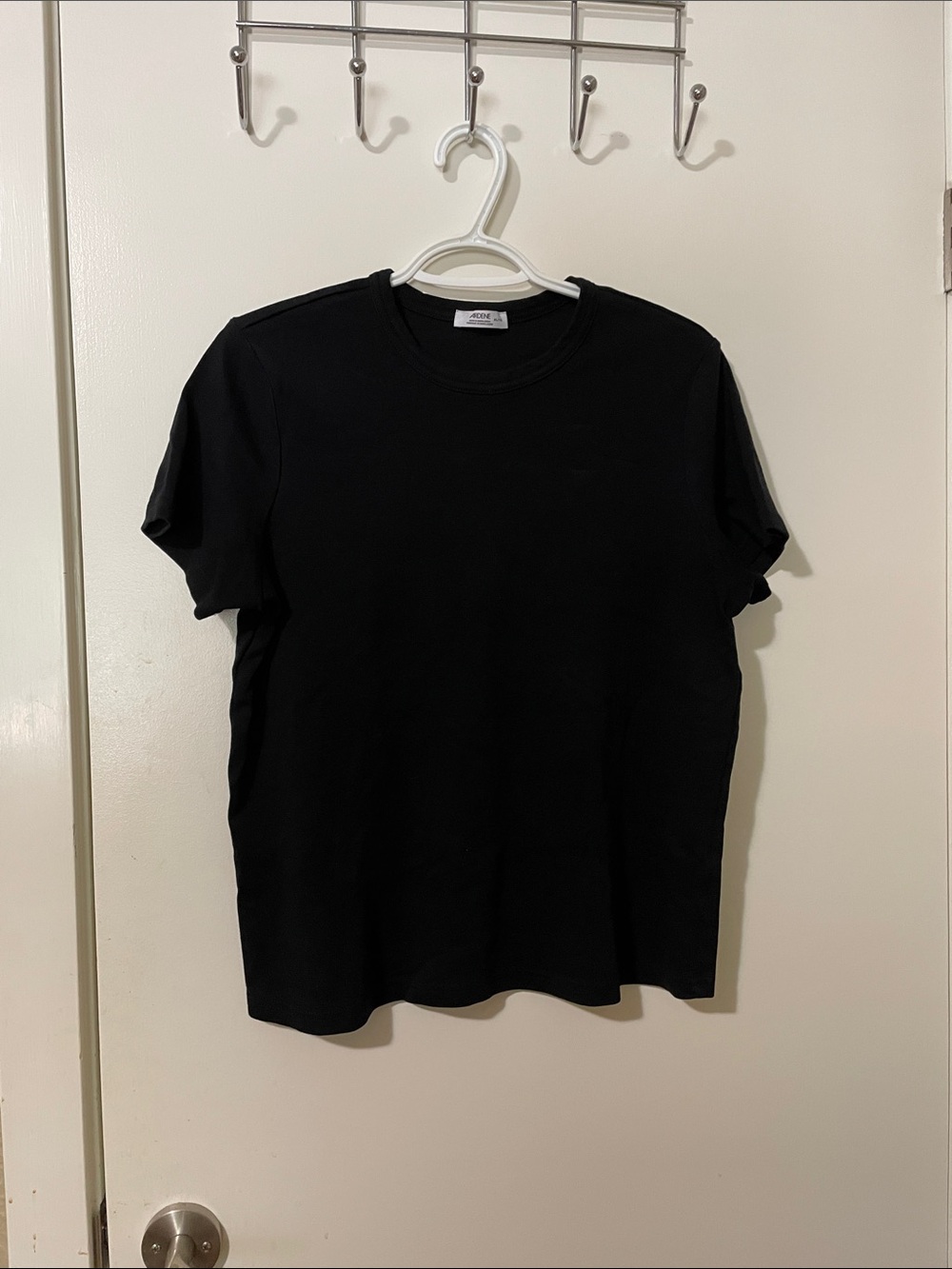 Ardene Black Short Sleeve Crew Neck Tee